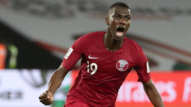Almoez Ali lập hattrick giúp Qatar hủy diệt Afghanistan. Ảnh: Getty kết quả qatar vs afghanistan, video bàn thắng qatar vs afghanistan, kết quả vòng loại world cup, world cup, vòng loại world cup 2022