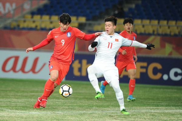 Ngọc Hải tiếc khi U23 Việt Nam không thể có 1 điểm trước Hàn Quốc Quế Ngọc Hải, Lê Quốc Vượng, U23 châu Á 2018, u23 việt nam, u23 hàn quốc, u23 Australia, bóng đá, paark hang seo