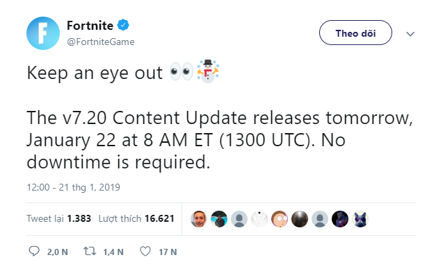 Fortnite Update