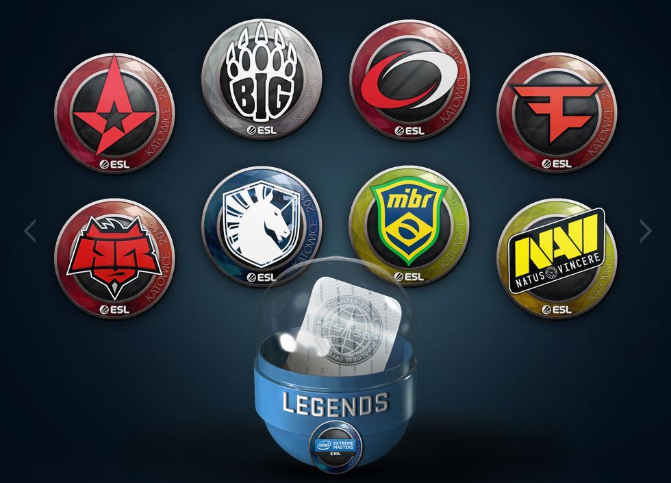 Các đội Legends từ Major trước