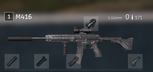M416 sau khi được lắp full phụ kiện PUBG, Hướng dẫn chơi PUBG, Tìm hiểu PUBG, M416