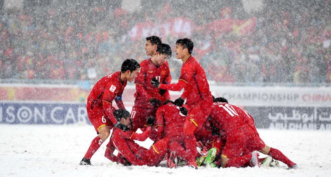 Trận chung kết trong tuyết của U23 Việt Nam.