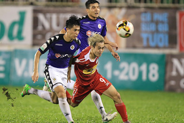 Hà Nội thắng cách biệt trước HAGL bóng đá Việt Nam, V-League, tin tức V-League, HAGL 3-5 Hà Nội, Hà Nội lập kỷ lục tại V.League
