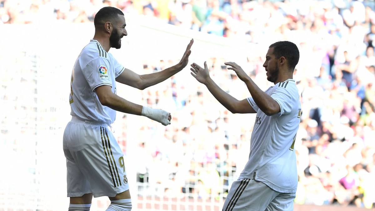 Benzema và Hazard đều đã nổ súng. Ảnh: AS Real Madrid vs Granada, trực tiếp Real Madrid vs Granada, trực tiếp La liga, trực tiếp bóng đá