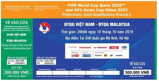 Vé trận Việt Nam - Malaysia bán hết chỉ trong vòng vài phút vé vòng loại WC, Vé chợ đen, đội tuyển Việt Nam, Malaysia