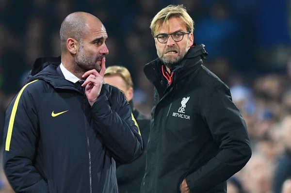 Pep Guardiola, Jurgen Klopp,