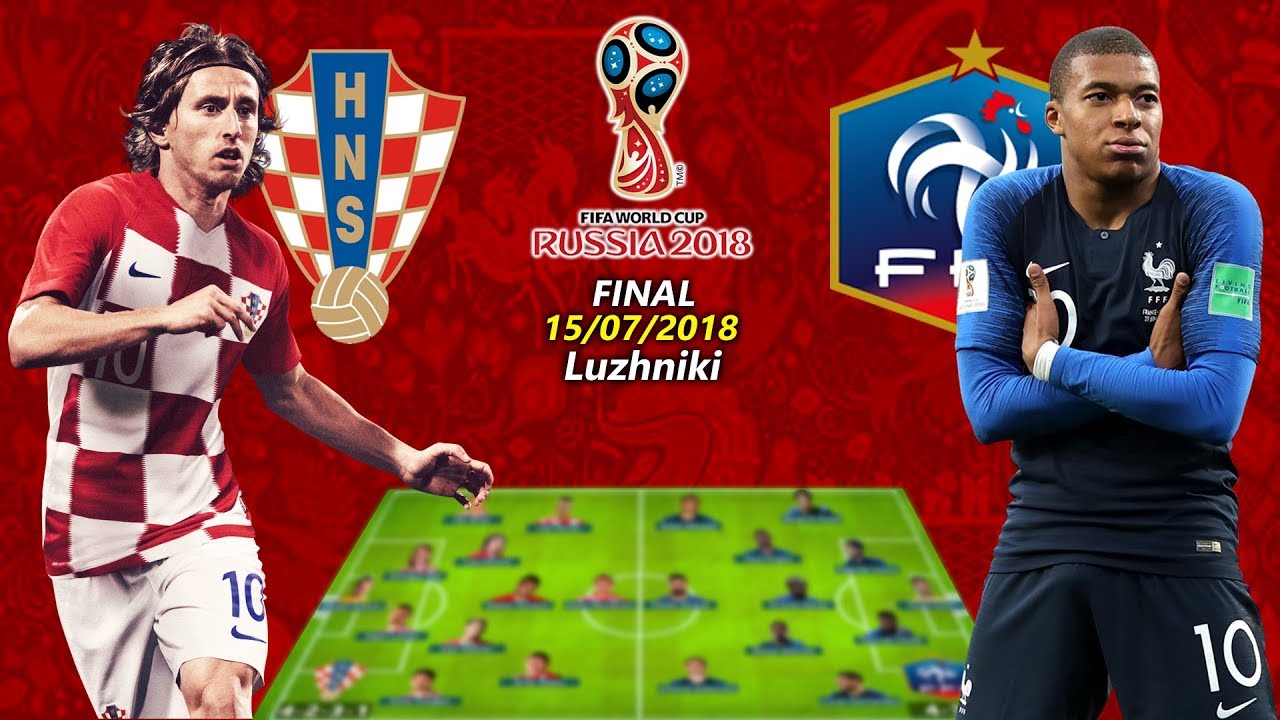 ĐT Pháp được đánh giá cao hơn trong trận chung kết với Croatia