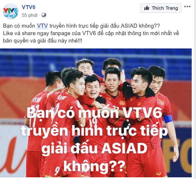 Thông tin VTV 6 cho rằng họ đã đăng nhầm