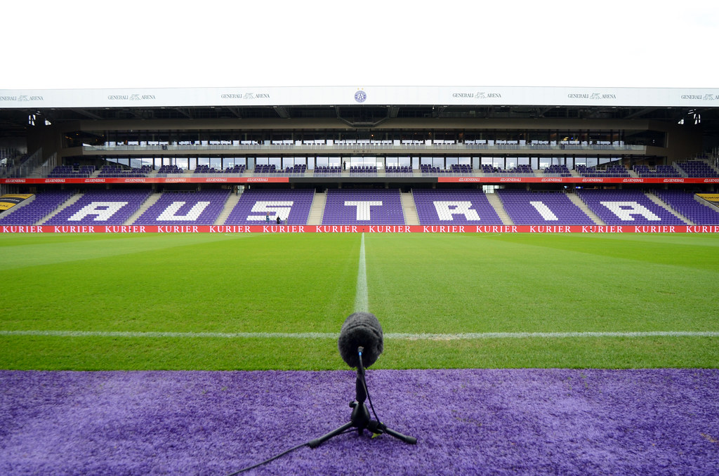 Hình ảnh sân nhà của Austria Wien Đoàn Văn Hậu, Austria Wien, CLB Áo, Europa League, C1, Văn Hậu, Hà Nội FC