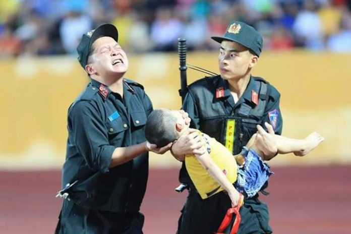 Hình ảnh đẹp của chiến sỹ cảnh sát cơ động