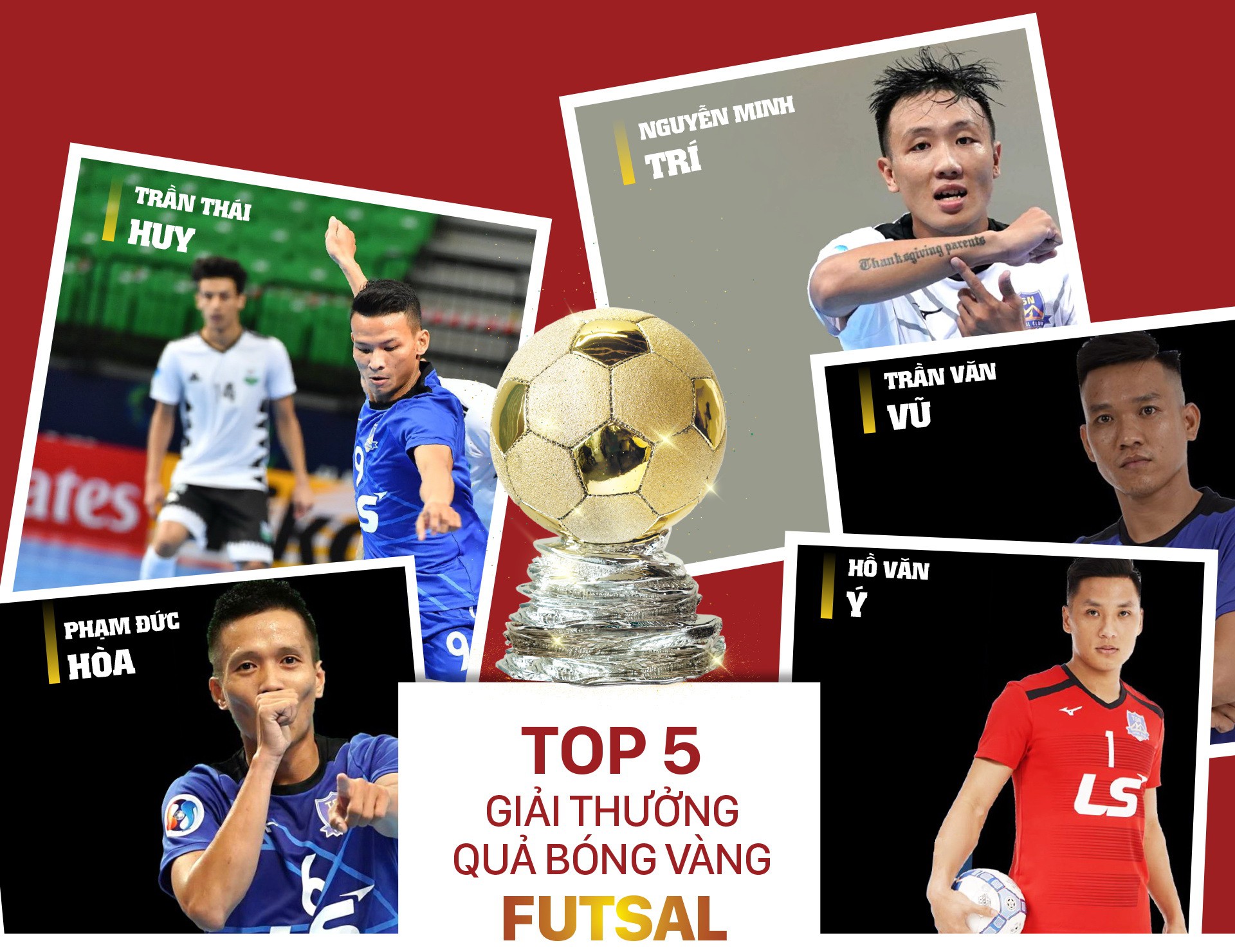 Top 5 Quả bóng vàng futsal nam Việt Nam 2019. top 5 qua bong vang viet nam 2019
