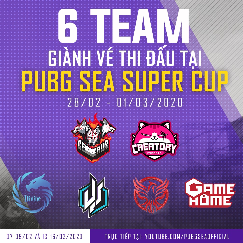 lich thi dau pubg sea super cup 2020