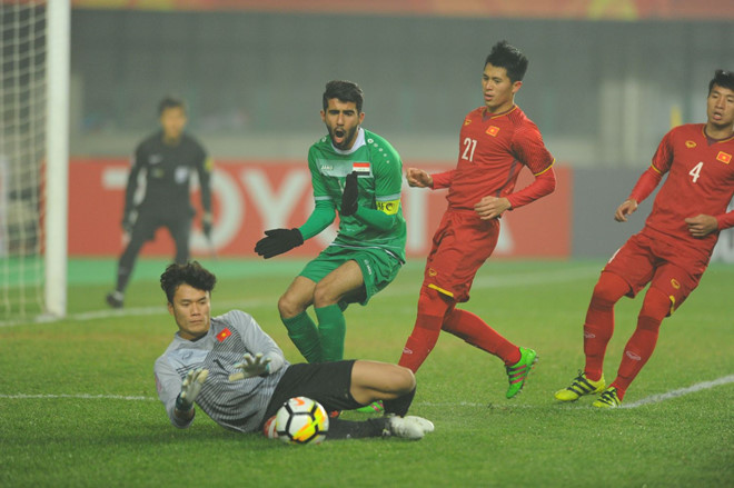 Thủ môn Bùi Tiến Dũng chơi cực hay tại giải U23 Châu Á 2018.