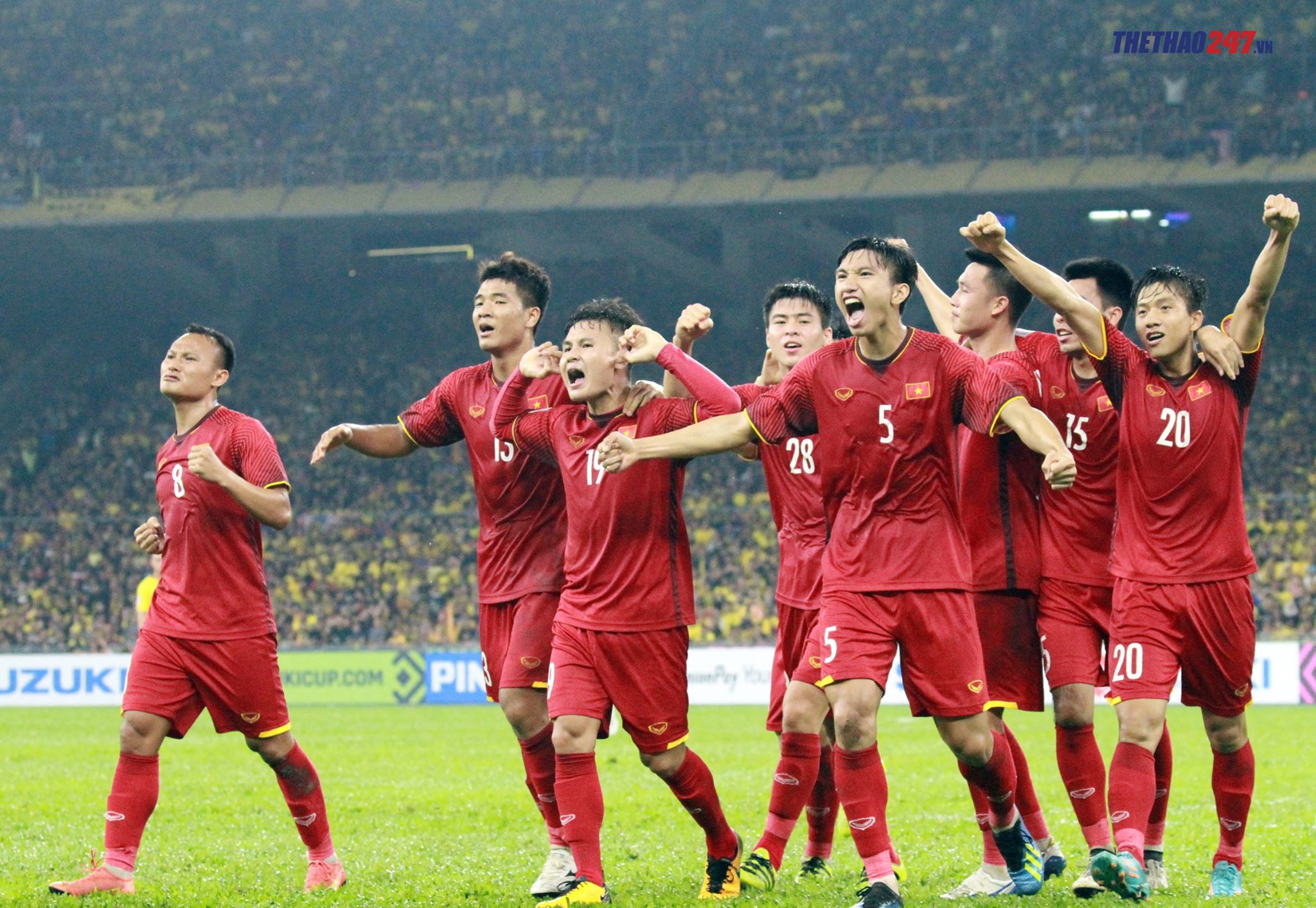 Vietnamese supporters are expecting a win over Malaysia 