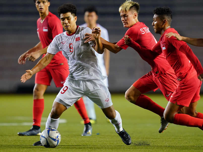 duc chinh, sea games, vietnam vs singapore