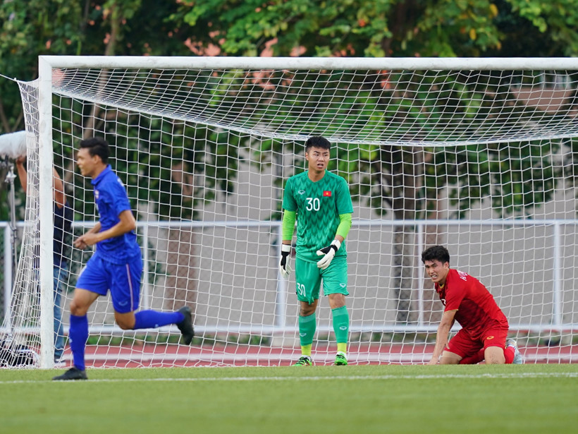 U22 Thailand scores two goals in only 11 minutes. (Photo: Thanh Nien)