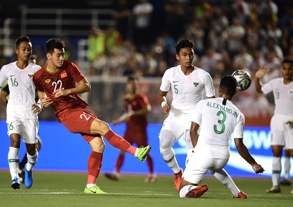 U22 Vietnam face Indonesia again in the final of SEA Games 30th men’s football. (Photo: Zing)