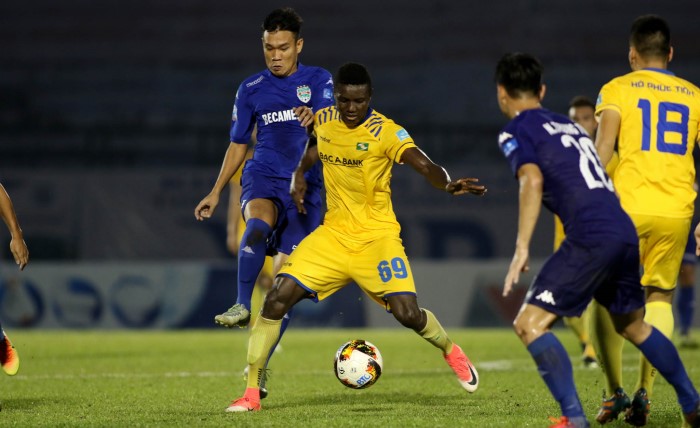 Michael Olaha góp công lớn giúp SLNA lọt vào top 3 thời điểm hiện tại Michael Olaha, SLNA, V-League 2019, v league, v league 2019, bảng xếp hạng v league 2019