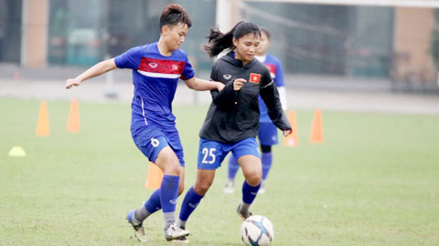 Các cầu thủ U19 nữ Việt Nam tập luyện trước cuộc đối đầu Iran. u19 nữ Việt Nam, vòng loại u19 nữ châu á, u19 nữ, lịch thi đấu u19 nữ, u19 việt nam, u19 viet nam