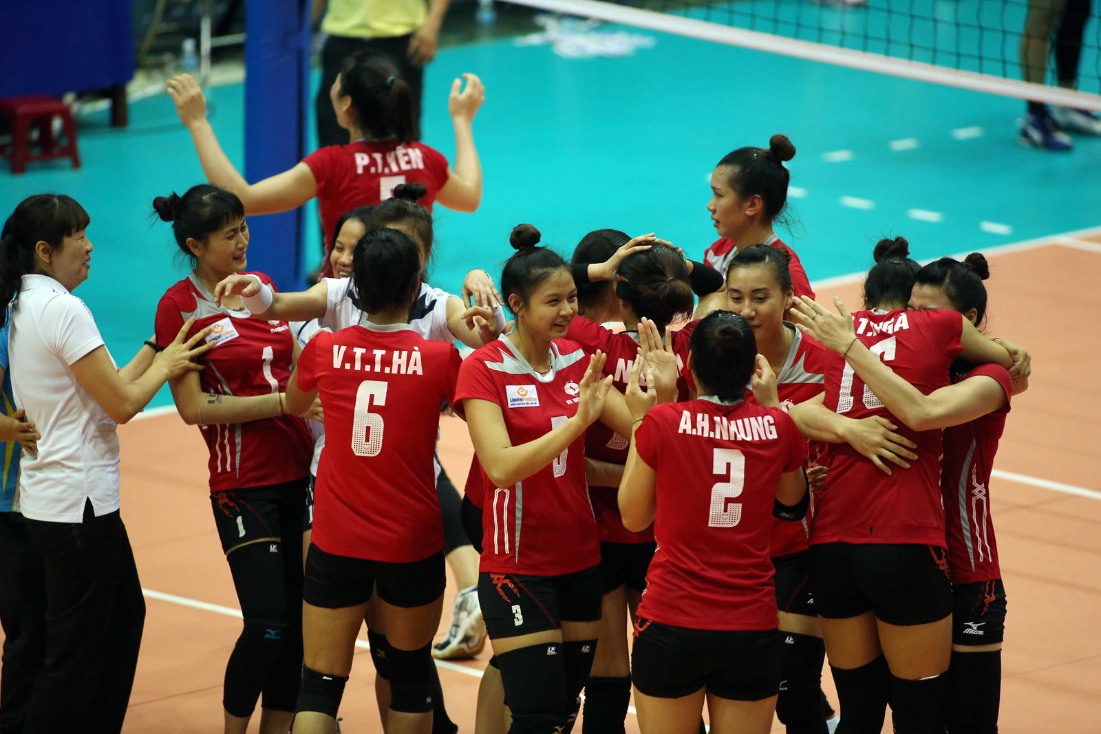 Các cầu thủ LienVietPostBank cúp VTV9 Bình Điền 2019, giải bóng chuyền nữ quốc tế VTV9 Bình Điền