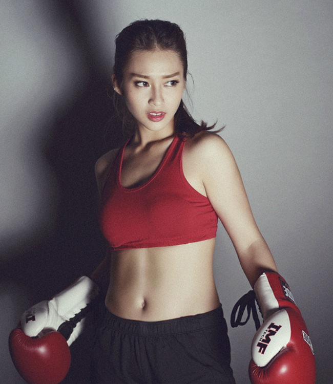 Hot girl boxing: Khả Ngân hoa khôi thể thao, hot girl thể thao, nữ vận động viên xinh đẹp, hot girl việt nam
