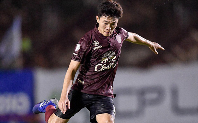 Xuân Trường được kỳ vọng sẽ ghi bàn vào lưới Văn Lâm buriram vs muangthong, muangthong vs buriram, văn lâm và xuân trường, văn lâm muangthong, xuân trường buriram
