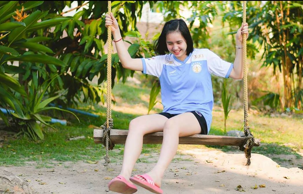 Ở ngoài đời cô gái cũng vô cùng tinh nghịch hot girl bóng chuyền, giải bóng chuyền nữ u23 châu á 2019, giải bóng chuyền nữ quốc tế vtv cup 2019