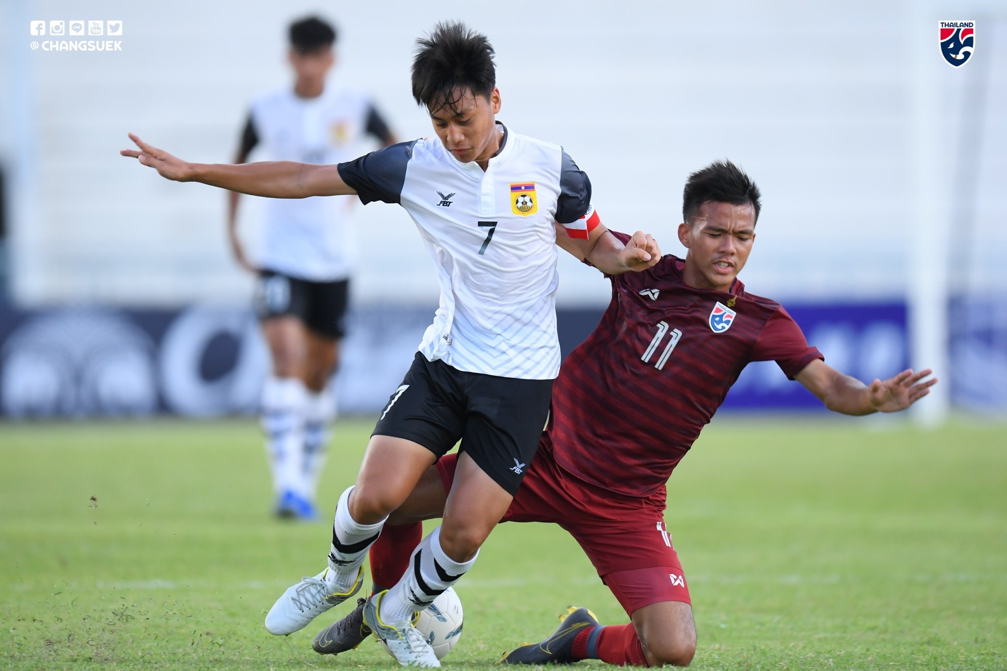 U15 Thái Lan tương đối vất vả mới giành chiến thắng trước U15 Lào U15 Đông Nam á, U15 Thái LAn vs U15 Lào, đội tuyển U15 Thái Lan, U15 Việt Nam, giải U15 Đôgn NAm Á