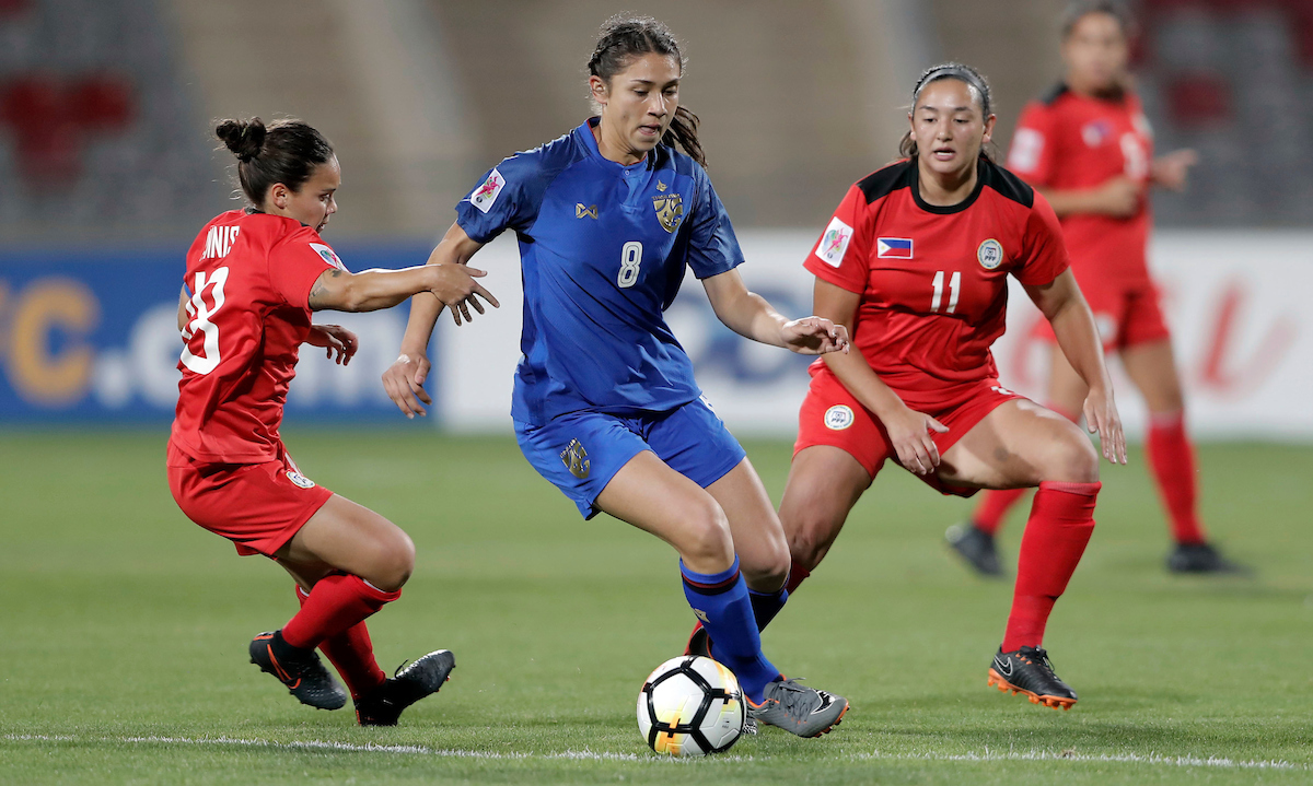 ĐT nữ Thái Lan vất vả lội ngược dòng trước Philippines Kết quả Thái Lan vs Philippines, trực tiếp bóng đá nữ hôm nay, giải bóng đá nữ đông nam á 2019