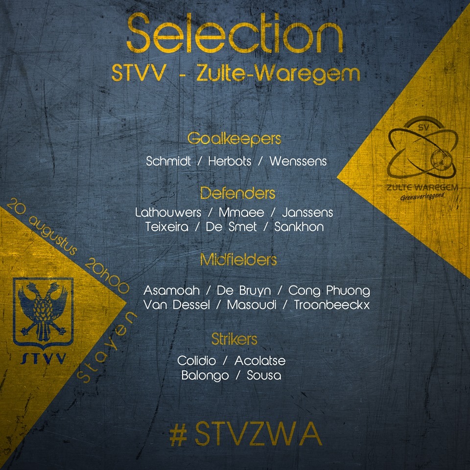 Công Phượng góp mặt trong danh sách đăng ký thi đấu trận Sint-Truiden vs Zulte Waregem. Ảnh: STVV Sint-Truiden, công phượng, Sint-Truiden vs Zulte Waregem, vòng 5 giải vđqg bỉ