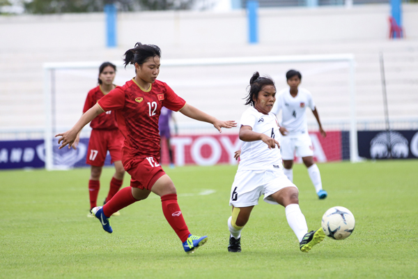 Đội tuyển U15 Việt Nam để thua 0-3 trước Myanmar trong ngày ra quân Kết quả U15 Việt Nam vs U15 Myanmar, trực tiếp U15 bóng đá nữ, trực tiếp giải u15 đông nam á 2019