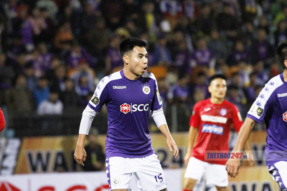 Đức Huy sắm vai người hùng thầm lặng ở Hà Nội FC. Ảnh: Lê Thành pham duc huy