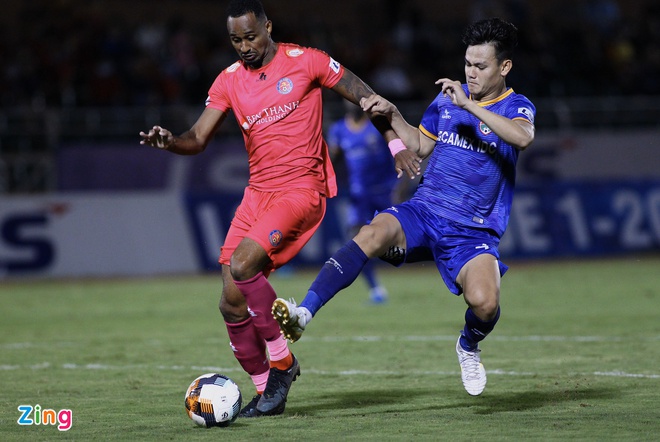 Sài Gòn FC phung phí cơ hội đáng tiếc trước Bình Dương. Ảnh: Zing sai gon fc vs binh duong