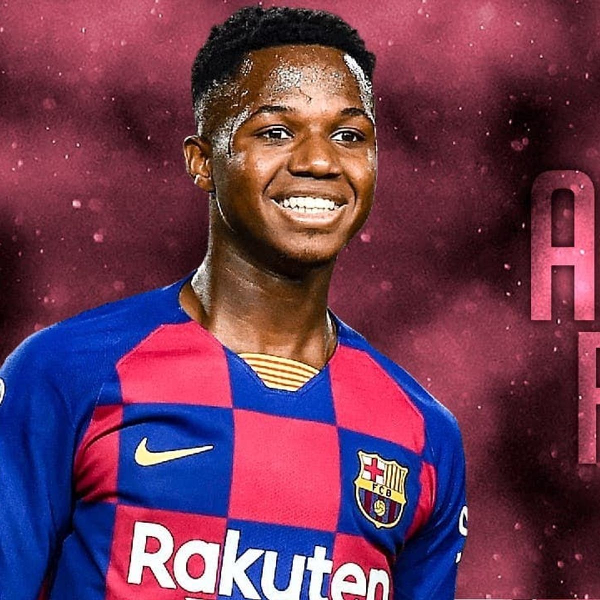 Niềm hy vọng của cả Barca đặt lên vai Ansu Fati khi anh mới 17 tuổi. Ảnh: Internet Ansu Fati, Messi, Barca