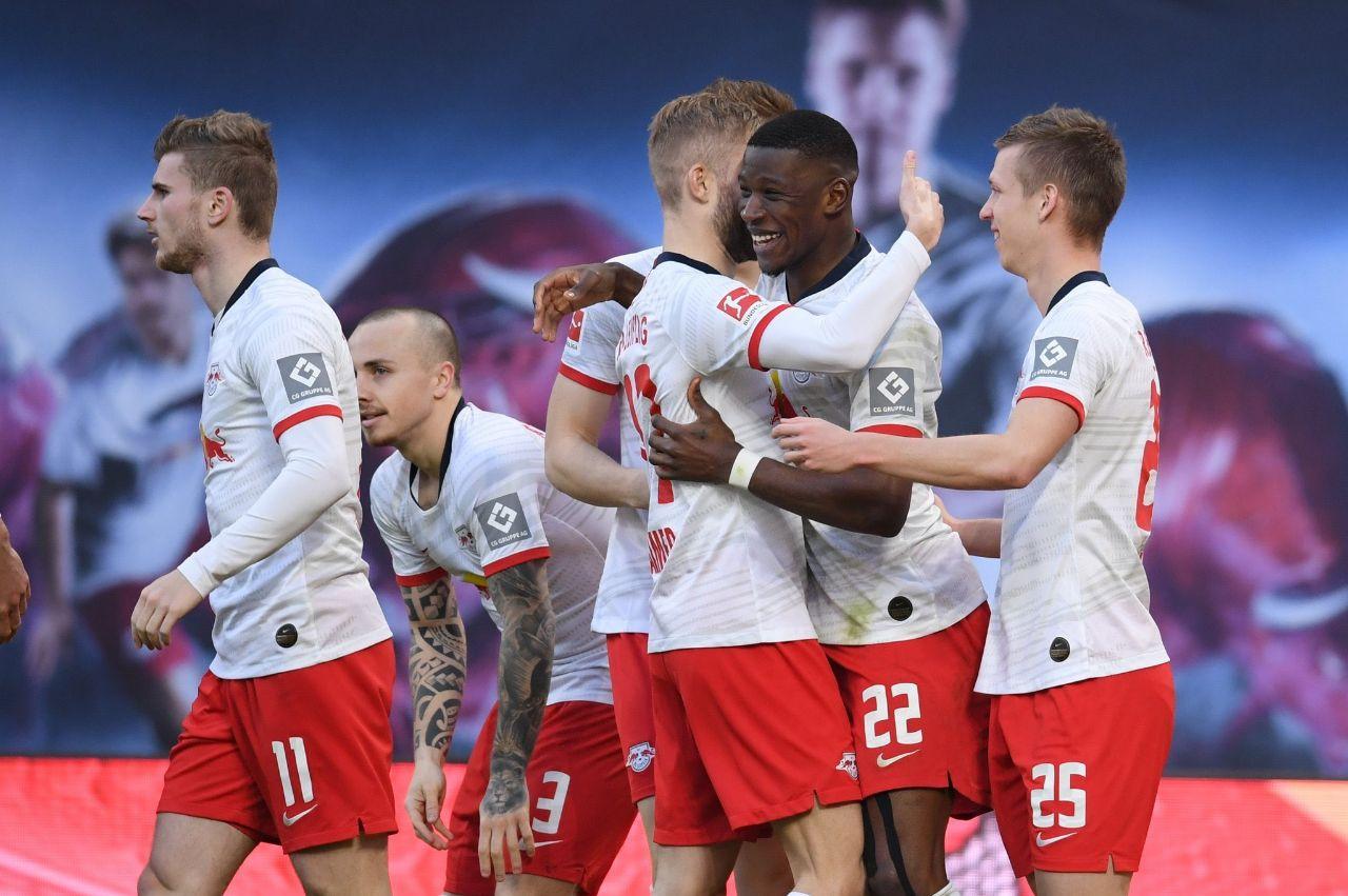 Leipzig quyết tâm chiến thắng để tạm vươn lên ngôi đầu BXH. Ảnh: Twitter Leipzig, Bayern Munich, Bundesliga