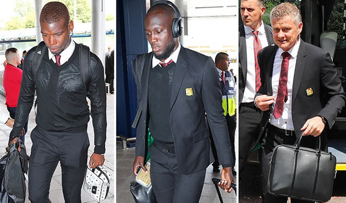 Pogba và Lukaku tham gia chuyến bay với tâm trạng không mấy vui vẻ pogba, lukaku, mu, manchester, manchester united, mu du đấu, HLV solskjaer, real madrid, inter milan, daniel james, wan-bissaka,