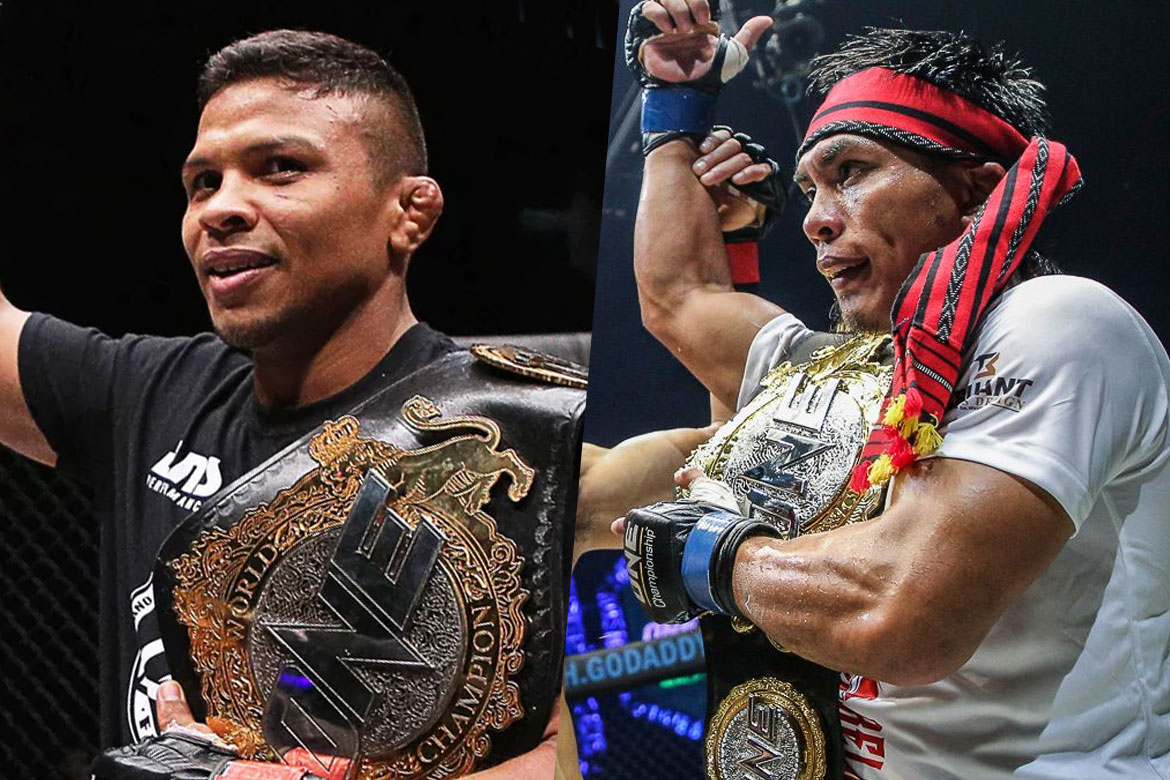 Fernandes (trái) từng một lần kết thúc đối thủ, liệu lần này Belingon có thể đòi lại lịch sử đó. one championship, MMA, , kevin belingon, bibiano fernandes, vị vua cuối cùng của bantamweight,
