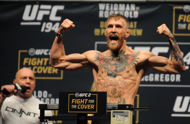 Lần cuối cùng thi đấu ở hạng 65kg (145 lbs), thử tưởng tượng Conor sẽ cắt thêm 10kg thì anh sẽ trông ra sao khi lên sàn. conor mcgregor, tenshin nasukawa, thách đấu,