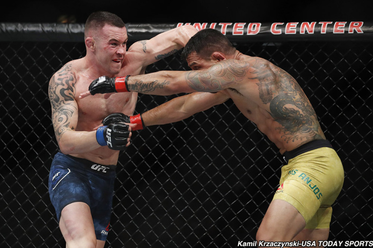 Vượt qua Dos Anjos một cách thuyết phục. ufc, tranh đai ufc, colby covington, covington nổi khùng,