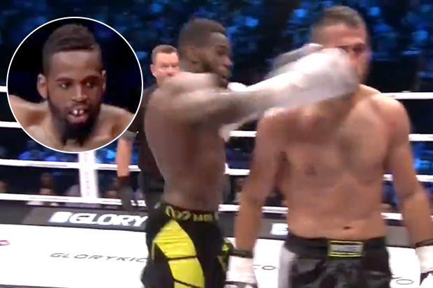 Pha ra đòn từ phía Murthel Groenhart. kickboxing, glory 42, murthel groenhart, harut grigorian