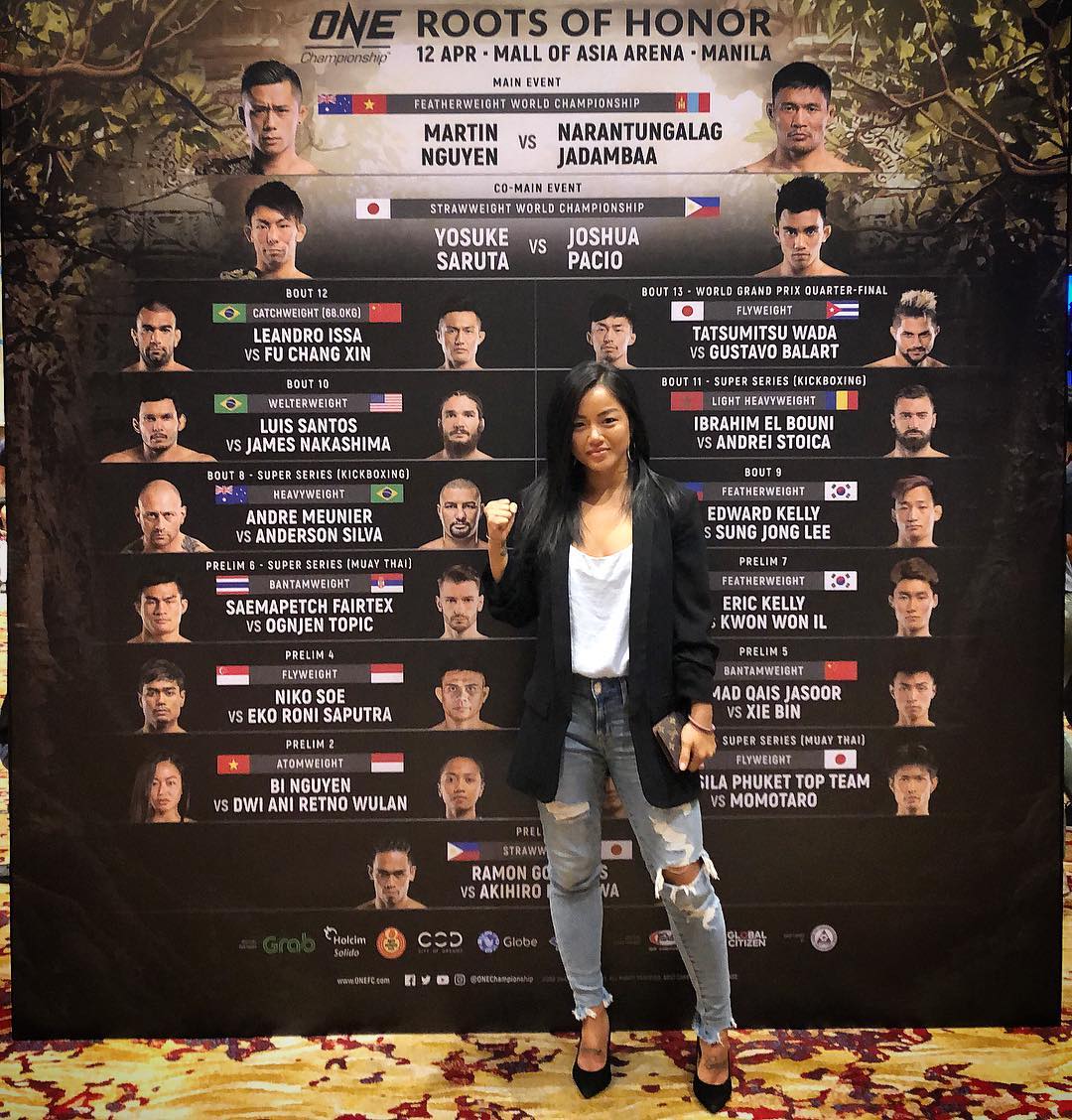 Bi Nguyễn trong lần ra mắt đầu tiên tại ONE Championship. martin nguyễn, bi nguyễn, martin nguyen, bi nguyen, one championship,