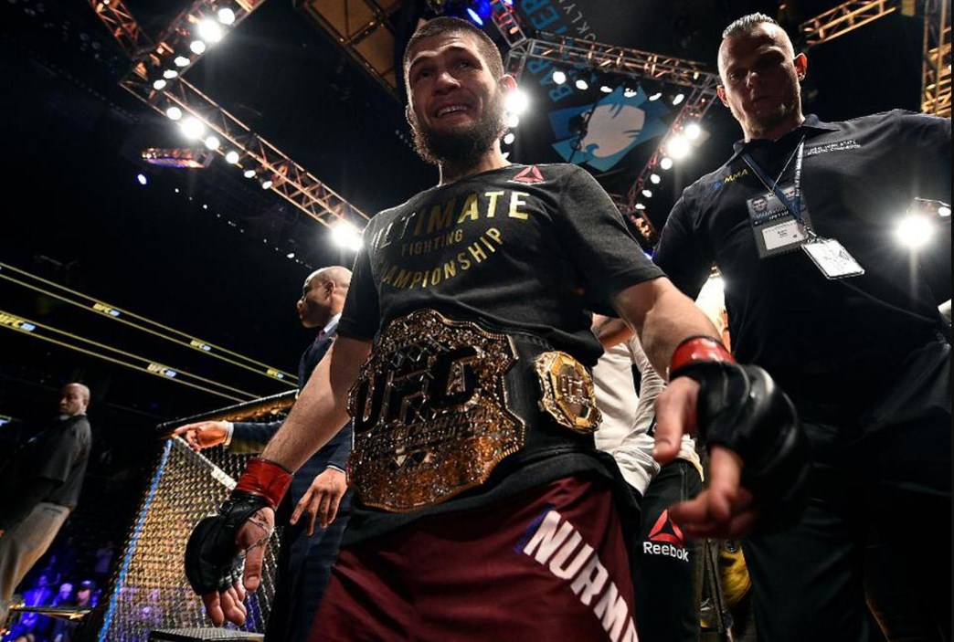 Dù dành lời khen cho đối thủ, Khabib vẫn khẳng định mình mới là nhà vô địch tuyệt đối ở hạng nhẹ UFC. khabib nurmagomedov, dustin poirier, ufc, mma,