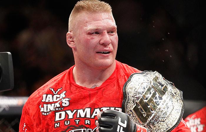 Brock Lesnar là võ sĩ duy nhất giành đai ở 2 sàn đấu lớn nhất thế giới. brock lesnar giải nghệ, daniel cormier vs stipe miocic 2, cormier vs miocic 2,