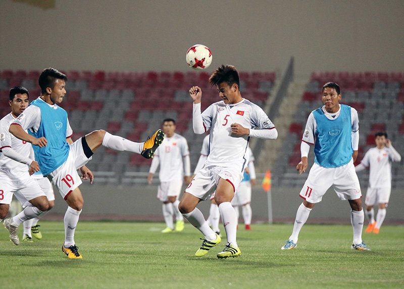 Dường như sẽ có 8 cầu thủ thuộc biên chế U23 Việt Nam đá chính jordan vs viet nam, vl asian cup, u23 viet nam, tien dung