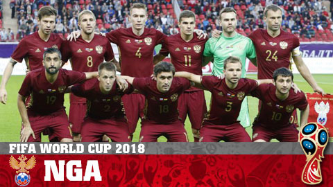 Đội tuyển Nga, Nga World Cup 2018, World Cup 2018, danh sách đội tuyển Nga