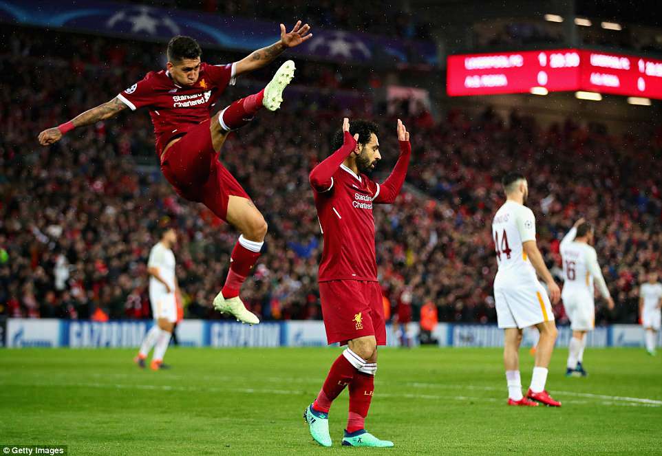 Mohamed Salah ghi 2 bàn, kiến tạo 2 bàn, anh đang chơi quá hay trong màu áo Liverpool tại Champions League Liverpool 5-2 Roma, ket qua Liverpool 5-2 Roma, mohamed salah, ronaldo, champions league, ban ket champions league