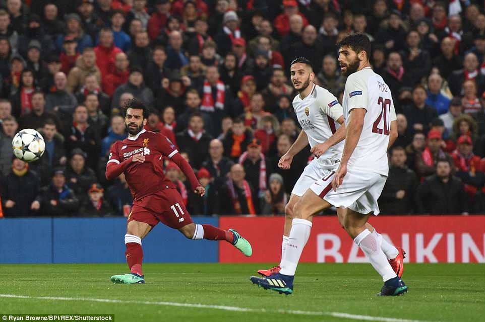 Salah ghi 11 bàn thắng tại Champions League mùa này. Trong suốt chiều dài lịch sử dự cúp châu Âu của CLB chủ sân Anfield, chưa xuất hiện thành tích nào tương tự