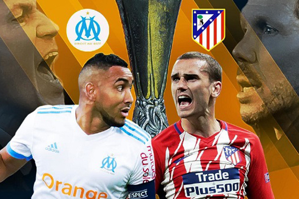 Marseille và Atletico tranh ngôi vương Europa League trong trận cầu được dự báo sẽ rất hấp dẫn Marseille vs Atletico, chung ket c2 Marseille vs Atletico, cup c2, europa league, marseille, atletico madrid