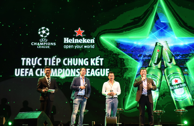 van quyet, duy manh, dai tiec champions league, chung ket c1, heineken