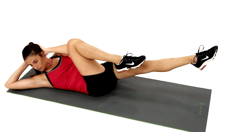 Động tác Pilates đạp xe bài tập pilates cho chân
